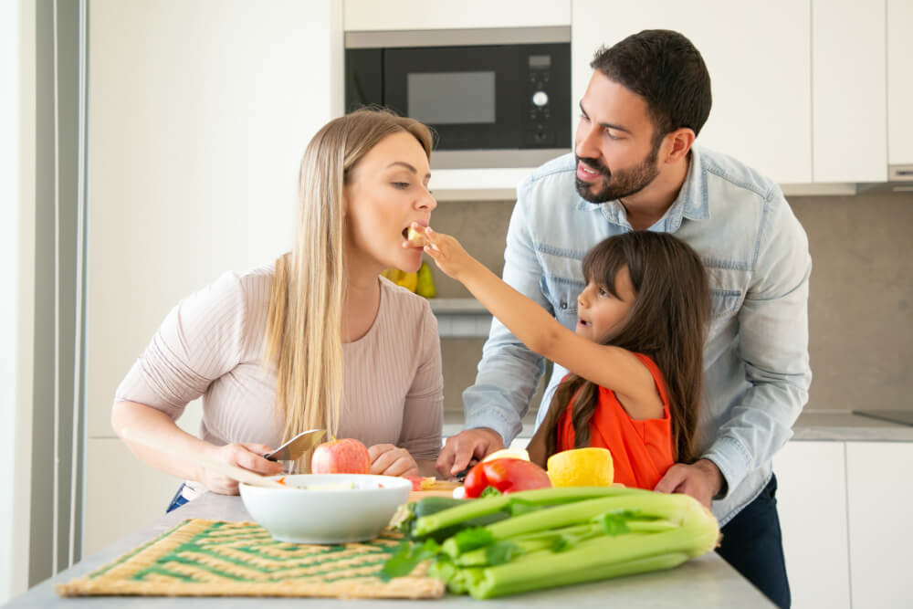 Família com crianças